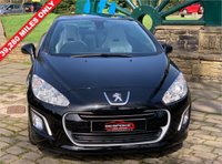USED 2015 64 PEUGEOT 308 1.6 THP CC ROLAND GARROS NAVIGATION VERSION 2d 156 BHP RARE LIMITED EDITION- 1 OF ONLY 320 CARS - SATELLITE NAVIGATION - ONLY 39,280 MILES FROM BRAND NEW - METALLIC BLACK / WHITE LEATHER