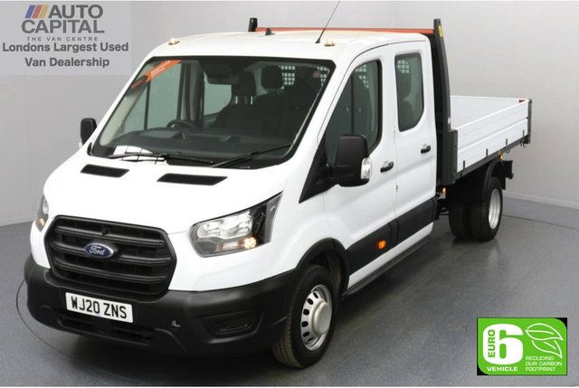 2020 20 FORD TRANSIT 2.0 350 RWD EcoBlue Leader L3 LWB 130 BHP 7 Seats Low Emission Tipper