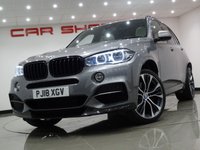 USED 2018 18 BMW X5 3.0 M50D (381 PS) AUTO XDRIVE + 7 SEATS + �&pound;20, 000 EXTRAS + NAV + HUD + COMFORT LEATHERS + PAN ROOF + LEDS + M PERFORMANCE KIT + 21 S + R/CAM + PARK + TINTS + E/BOOT 7 SEATS+LEDS+R/CAM+LEATHER+NAV+HUD+PANROOF+PERF KIT