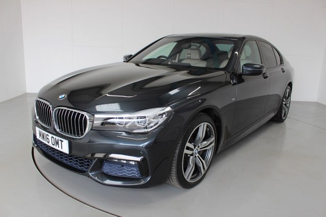 2016 16 BMW 7 Series 3.0 730D M SPORT 4d AUTO 261 BHP-SINGAPORE GREY METALLIC-HEATED IVORY WHITE NAPPA LEATHER TRIM -UPGRADE 20
