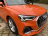 USED 2019 19 AUDI Q3 1.5 TFSI S LINE 5d 148 BHP 1 OWNER - Q3 35 TFSi - 7SPD AUTOMATIC- PULSE ORANGE METALLIC - 9,059 MILES ONLY - HUGE SAVING ON NEW