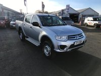 USED 2016 65 MITSUBISHI L200 2.5 DI-D 4X4 4LIFE LB DCB 134 BHP NO VAT+2 OWNERS FROM NEW+EXCELLENT SERVICE HISTORY+NO VAT+DRIVE AWAY TODAY+FINANCE AVAILABLE+NO VAT!