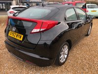 USED 2012 62 HONDA CIVIC 1.8 I-VTEC ES 5d 140 BHP Quality Hatchback with Bluetooth & Reverse Camera