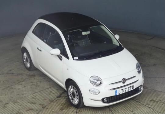 2017 17 Fiat 500c 1.2 CONVERTIBLE LOUNGE 3d 69 BHP