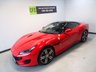 USED 2018 18 FERRARI PORTOFINO 3.9 BCA 2d 592 BHP THIS INCREDIBLE CONVERTIBLE GRAND TOURER SPORTS CAR COMES IN IMMACULATE ROSSO RED WITH NERO ELECTRICALLY RETRACTIBLE HARD TOP, THE BEAUTIFUL 3.9L TWIN TURBO ITALIAN V8 UNDER THE HOOD PRODUCES AN PHENOMENAL 592 BHP SLINGSHOTING YOU FROM 0-60 IN A STAGGERING 3.5 SECONDS AND WITH A TOP SPEED OF 199MPH YOU REALLY WILL FEEL THE WIND IN YOUR HAIR, THE HANDCRAFTED BLACK ITALIAN LEATHER INTERIOR WITH COLOUR MATCHED ROSSO STITCHING WILL GET YOU THERE IN COMFORT AND STYLE. THE CAR COMES WITH ALL THE MODER