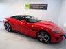 USED 2018 18 FERRARI PORTOFINO 3.9 BCA 2d 592 BHP THIS INCREDIBLE CONVERTIBLE GRAND TOURER SPORTS CAR COMES IN IMMACULATE ROSSO RED WITH NERO ELECTRICALLY RETRACTIBLE HARD TOP, THE BEAUTIFUL 3.9L TWIN TURBO ITALIAN V8 UNDER THE HOOD PRODUCES AN PHENOMENAL 592 BHP SLINGSHOTING YOU FROM 0-60 IN A STAGGERING 3.5 SECONDS AND WITH A TOP SPEED OF 199MPH YOU REALLY WILL FEEL THE WIND IN YOUR HAIR, THE HANDCRAFTED BLACK ITALIAN LEATHER INTERIOR WITH COLOUR MATCHED ROSSO STITCHING WILL GET YOU THERE IN COMFORT AND STYLE. THE CAR COMES WITH ALL THE MODER