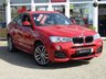 USED 2017 67 BMW X4 2.0 XDRIVE20D M SPORT 4d 188 BHP A FABULOUS looking car finished in Melbourne Red MET with contrasting black NEVADA heated leather. This is a well presented family all rounder. This X4 looks good, drives great and is fun to drive. Features include SAT NAV, 19" ALLOYS, DAB, NEVADA HEATED LEATHER SEATS, Electric Power Boot, CRUISE, Park Sensors and much more. Dealer serviced at 13329 miles and on arrival at 20295 miles. MOT due 2/2/2022.