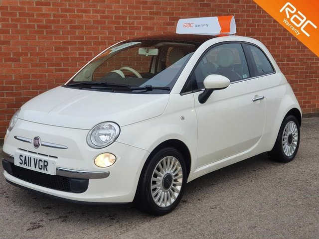 2011 11 Fiat 500 1.2 LOUNGE 3d 69 BHP