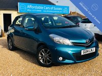 USED 2014 14 TOYOTA YARIS 1.3 VVT-I ICON PLUS 5d 99 BHP Low Mileage, Toyota History and 5 doors