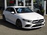 USED 2019 69 MERCEDES A-CLASS A 180 D AMG LINE EXECUTIVE A Finished in POLAR WHITE with contrasting FULL LEATHER ALCANTARA Trim. This New Shape A class certainly looks smart, with its slim lights and smooth body panels. There's plenty of room in the front and the back which will suit the average family. Features include Virtual Dash, Full leather alacntara, Alloys, Sat Nav, Reversing Camera, DAB, B/Tooth and much more. Mercedes Dealer Serviced at 9694 miles on 4/9/2020.