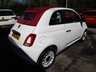 USED 2016 66 FIAT 500C 1.2 CONVERTIBLE POP STAR 3d 69 BHP *Upgraded Bluetooth* Low Mileage, Just Serviced, One Owner, MOT until March 2022, Great fuel economy! Only &pound;20 Road Tax!