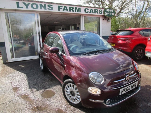 2016 66 Fiat 500 1.2 LOUNGE 3d 69 BHP NEW SHAPE