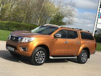 USED 2016 16 NISSAN NP300 NAVARA 2.3 DCI TEKNA 4X4 SHR DCB 190 BHP ** NO VAT * CANOPY + SAT NAV