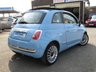 USED 2011 11 FIAT 500 0.9 LOUNGE 3d 85 BHP Finished in VOLARE BLUE with contrasting grey trim. This updated small retro-style car is ideal for the first time driver and small family. Features include Electric Sun Roof, Alloy wheels, Front Fogs, Air Con, &pound;Zero Road Tax, 2 Keys, and Blue Tooth to name just a few. Dealer seviced at 18851 miles, 25349 miles, 32756 miles, 38548 miles, 46382 miles, 65064 miles and on arrival at 97124 miles by EMC. New Clutch fitted at 74750 miles. MOT due 14/4/2022