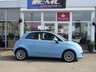USED 2011 11 FIAT 500 0.9 LOUNGE 3d 85 BHP Finished in VOLARE BLUE with contrasting grey trim. This updated small retro-style car is ideal for the first time driver and small family. Features include Electric Sun Roof, Alloy wheels, Front Fogs, Air Con, &pound;Zero Road Tax, 2 Keys, and Blue Tooth to name just a few. Dealer seviced at 18851 miles, 25349 miles, 32756 miles, 38548 miles, 46382 miles, 65064 miles and on arrival at 97124 miles by EMC. New Clutch fitted at 74750 miles. MOT due 14/4/2022