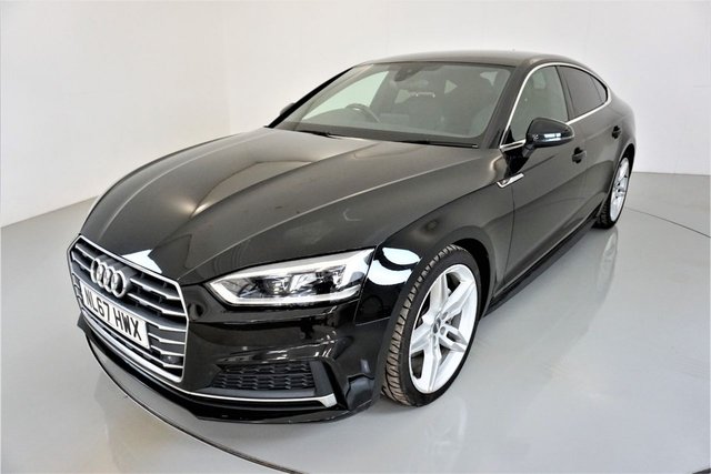 2017 67 Audi A5 2.0 SPORTBACK TDI S LINE 5d AUTO-2 OWNER CAR-HEATED HALF LEATHER-POWER TAILGATE-BLUETOOTH-CRUISE CONTROL-SATNAV-PARKING SENSORS-DAB RADIO-CLIMATE CONTROL-PUSH BUTTON START