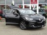 USED 2016 16 RENAULT KADJAR 1.5 SIGNATURE NAV DCI 5d 110 BHP Finished in DIAMOND BLACK with part LEATHER Trim. This Renault Kadjar is a spacious SUV that's perfect for the family. It looks stylish thanks to the swooping curves and creases that define the distinctive looks of the modern Renaults. Features include, &pound;20 Road tax, Sat Nav, B/Tooth, DAB, Part Leather, Pan Roof and much more. Arnold Clark Renault Dealer serviced at 4829 miles,16384 miles, 25015 miles, 38069 (MOT) miles and at 43471 miles.