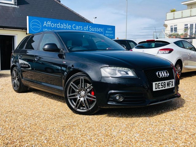 2009 58 Audi A3 2.0 SPORTBACK TDI S LINE BLACK EDITION 5d 168 BHP