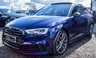 USED 2017 17 AUDI S3 2.0 S3 SPORTBACK QUATTRO 5d 306 BHP VAT QUALIFYING  BLACK EDITION LOOKS+PEARL PAINT