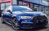 USED 2017 17 AUDI S3 2.0 S3 SPORTBACK QUATTRO 5d 306 BHP VAT QUALIFYING  BLACK EDITION LOOKS+PEARL PAINT