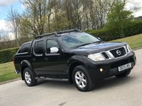USED 2013 13 NISSAN NAVARA 2.5 DCI TEKNA 4X4 SHR DCB 188 BHP CANOPY + SAT NAV + CAMERA ** NO VAT