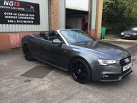 USED 2013 13 AUDI A5 CABRIOLET 2.0 TDI S LINE 2d 175 BHP *FMDSH *ZERO DEPOSIT FINANCE *B&O