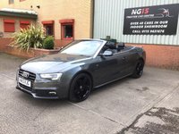 USED 2013 13 AUDI A5 CABRIOLET 2.0 TDI S LINE 2d 175 BHP *FMDSH *ZERO DEPOSIT FINANCE *B&O