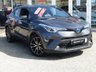 USED 2018 68 TOYOTA CHR 1.8 EXCEL 5d 122 BHP Finished in DECUMA GREY METALLIC with contrasting FULL BLACK HEATED LEATHER Trim. Stepping into this C-HR cabin is like climbing into a car from the future. It is stylish, practical and with its hybrid engine makes it cheap to run. Features include, Balance of Toyota 5 year Warranty, Sat Nav, Rear View Camera, Auto Parking, Full Heated leather, DAB and much more. Toyota Dealer serviced at 34538 miles.