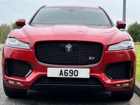 USED 2017 17 JAGUAR F-PACE 3.0 V6 S AWD 5d 296 BHP 4WD AUTO Black Pack Black/Red Leather