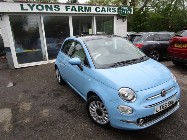 2016 66 Fiat 500 1.2 LOUNGE 3d 69 BHP NEW SHAPE