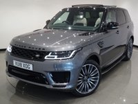 USED 2018 18 LAND ROVER RANGE ROVER SPORT 3.0 SDV6 (306 BHP) AUTOBIOGRAPHY DYNAMIC AUTO 4X4 + NAV + PAN ROOF + STEALTH PACK + E/M/HEATED LEATHERS + LEDS + SURROUND CAMERAS + CRUISE + TINTS + STEPS + E/BOOT PAN ROOF+22 S+LEDS+R/CAM+2 TONE LEATHERS+NAV+CRUISE