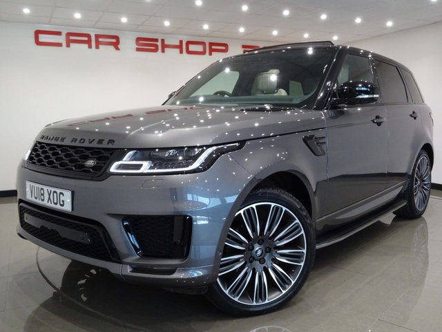2018 18 Land Rover Range Rover Sport 3.0 SDV6 (306 BHP) AUTOBIOGRAPHY DYNAMIC AUTO 4X4 + NAV + PAN ROOF + STEALTH PACK + E/M/HEATED LEATHERS + LEDS + SURROUND CAMERAS + CRUISE + TINTS + STEPS + E/BOOT