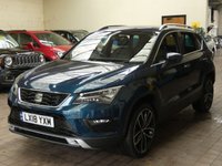 USED 2018 18 SEAT ATECA 1.4 ECOTSI XCELLENCE DSG 5d 148 BHP SAT NAV LEATHER HEATED SEATS
