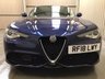USED 2018 18 ALFA ROMEO GIULIA 2.0 TB VELOCE 4d AUTO 277 BHP FINANCE RATES  FROM 6.9%  APR