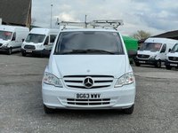USED 2013 63 MERCEDES-BENZ VITO 2.1 113 CDI LONG LWB BLUEEFFICIENCY 136 BHP LWB, 1 PREVIOUS OWNSER, SORTIMO RACKING, CRUISE,