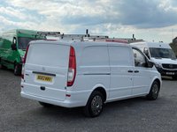 USED 2013 63 MERCEDES-BENZ VITO 2.1 113 CDI LONG LWB BLUEEFFICIENCY 136 BHP LWB, 1 PREVIOUS OWNSER, SORTIMO RACKING, CRUISE,