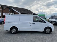 USED 2013 63 MERCEDES-BENZ VITO 2.1 113 CDI LONG LWB BLUEEFFICIENCY 136 BHP LWB, 1 PREVIOUS OWNSER, SORTIMO RACKING, CRUISE,