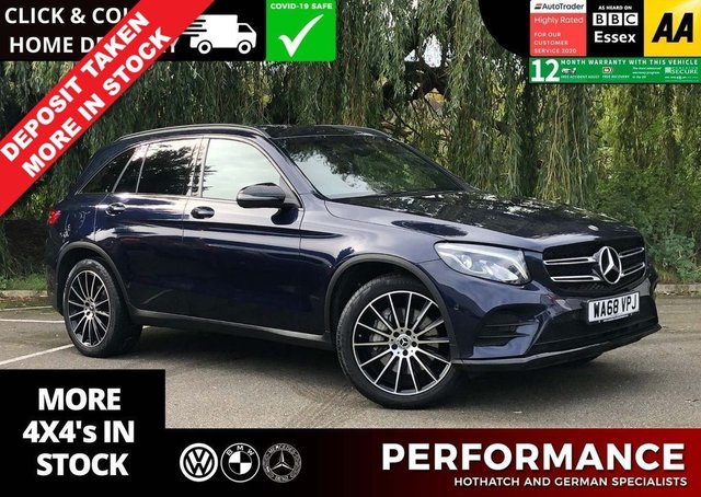 2018 68 MERCEDES-BENZ GLC-CLASS 2.1 GLC 250 D 4MATIC AMG LINE 5d 201 BHP Black wood effect, 20" AMG multi