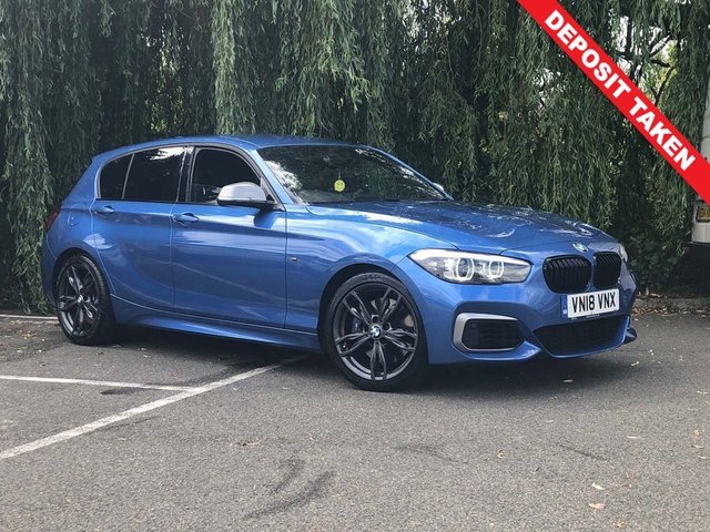 2018 18 BMW 1 SERIES 3.0 M140I SHADOW EDITION 5d 420 BHP Estoril Blue Paint & M Callipers