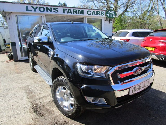 2018 68 Ford Ranger 3.2 LIMITED 2 DOUBLE CAB PICK UP 4X4 DCB TDCI 4d 200 BHP FOUR WHEEL DRIVE *&pound;2,500+ EXTRAS*