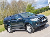 USED 2012 12 TOYOTA HI-LUX 3.0 INVINCIBLE 4X4 D-4D DCB 169 BHP REVERSING CAMERA * NO VAT ** NO VAT