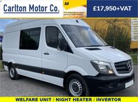 USED 2015 65 MERCEDES-BENZ SPRINTER 313 CDI 130 [ WELFARE / MESS UNIT ] H/R LOW MILEAGE 7 Seats & Table Crew Cab Window Van