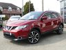 USED 2016 16 NISSAN QASHQAI 1.5 DCI TEKNA 5d 108 BHP Finished in MAGNETIC RED METALLIC with contrasting EBONY BLACK HEATED SEATS. The Qashqai is one of the best selling SUV's around at the moment. This Top of the range edition is comfy, easy to drive and has enough space for 5 adults. Features include, Full heated leather, Sat Nav, Pan Roof, AUTO PARKING, 360 Reverse Cameras, B/Tooth and much more. Dealer serviced at 9865 miles and at 12407 miles. New Cam Belt and Water Pump. 12 Months MOT.