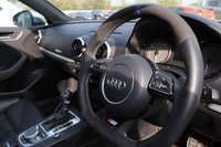 USED 2016 E AUDI A3 2.0 S3 QUATTRO NAV 4d 296 BHP ALCANTARA STEERING WHEEL