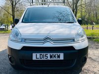 USED 2015 15 CITROEN BERLINGO 1.6 625 LX L1 HDI 74 BHP NO VAT! 3 SEATS, ROOF BARS & SIDE LOADING DOOR