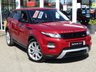 USED 2015 15 LAND ROVER RANGE ROVER EVOQUE 2.2 SD4 DYNAMIC 5d 190 BHP Finished in FIRENZE RED MET with contrasting EBONY AND REDHEATED LEATHER Trim. This high spec Evoque comes from one of the most desirable brands on the market today. It is great looking, Fun to drive and a comfortable SUV that has features which include, PANORAMIC SUNROOF, DAB, 20" ALLOYS, SAT NAV, REAR VIEW CAMERA, HEATED LEATHER SEATS, POWER FOLDING MIRRORS and much more. SINCLAIR LAND ROVER DEALER SERVICED AT 15162 miles, 25904 miles, 38604 miles, 55443 miles and at 60386 miles on 14/1/2021