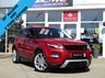 USED 2015 15 LAND ROVER RANGE ROVER EVOQUE 2.2 SD4 DYNAMIC 5d 190 BHP Finished in FIRENZE RED MET with contrasting EBONY AND REDHEATED LEATHER Trim. This high spec Evoque comes from one of the most desirable brands on the market today. It is great looking, Fun to drive and a comfortable SUV that has features which include, PANORAMIC SUNROOF, DAB, 20" ALLOYS, SAT NAV, REAR VIEW CAMERA, HEATED LEATHER SEATS, POWER FOLDING MIRRORS and much more. SINCLAIR LAND ROVER DEALER SERVICED AT 15162 miles, 25904 miles, 38604 miles, 55443 miles and at 60386 miles on 14/1/2021
