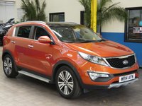 USED 2014 14 KIA SPORTAGE 1.7 CRDI 3 SAT NAV ISG 5d 114 BHP SAT NAV LEATHER SUNROOF