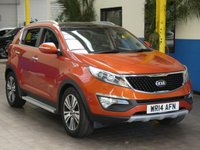 USED 2014 14 KIA SPORTAGE 1.7 CRDI 3 SAT NAV ISG 5d 114 BHP SAT NAV LEATHER SUNROOF