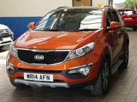 USED 2014 14 KIA SPORTAGE 1.7 CRDI 3 SAT NAV ISG 5d 114 BHP SAT NAV LEATHER SUNROOF